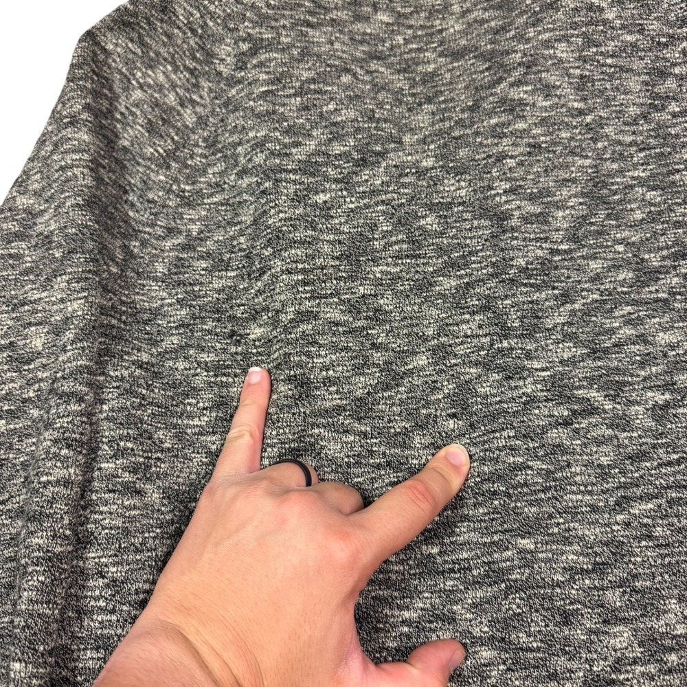 True Vintage Jordan Marsh Co Gray/Green Open Face Sweater Women's L FLAWS - Picture 5 of 9